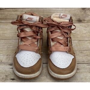 Nike Air Jordan 1 Mid‎ SE Shoes Toddler Size 10 C Praline FN6623-201 Athletic